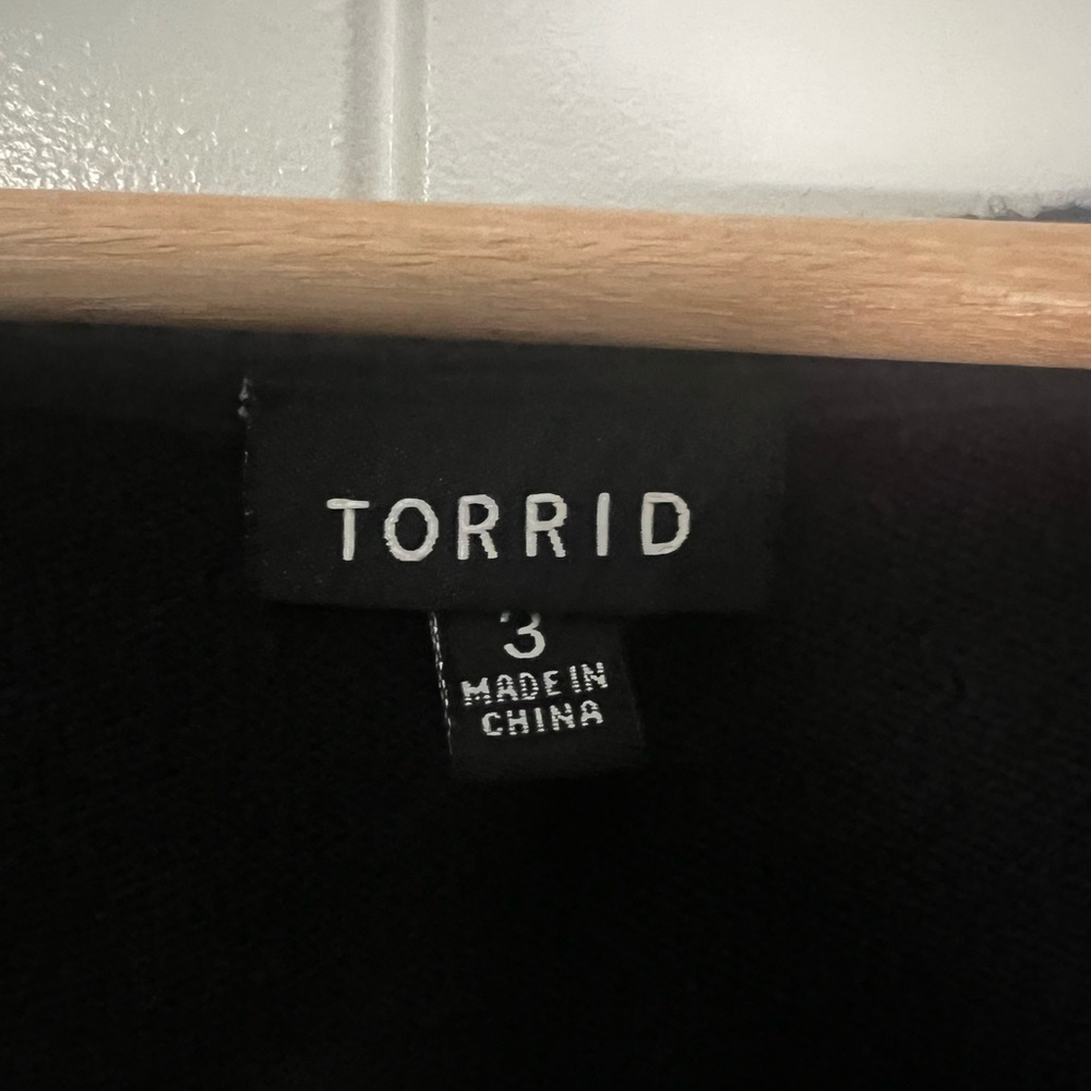 Black Torrid Embellished Patch Pullover Sweater - image 3